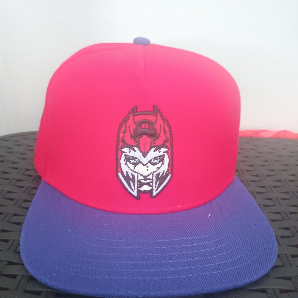 Rare Custom Magneto Blockhead Snapback